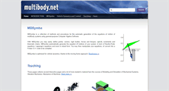 Desktop Screenshot of multibody.net