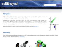 Tablet Screenshot of multibody.net